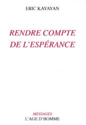 Rendre compte de l’Espérance