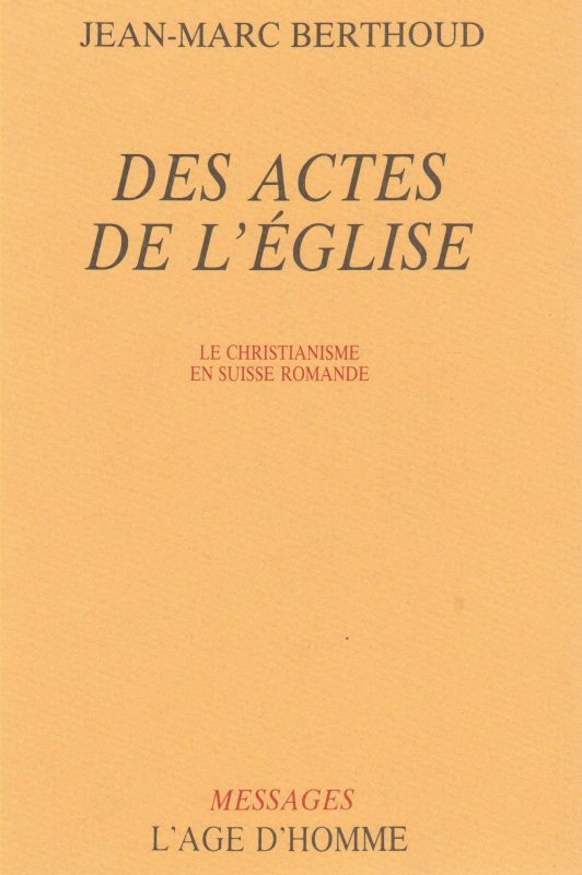 Des Actes de l’Église